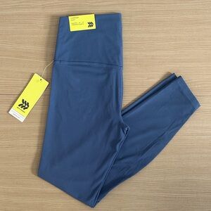 All In Motion Blue High Rise Ribbed Leggings XS